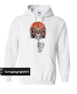 Cleveland Browns Skull shut the fuck up hoodie