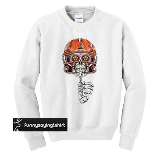 Cleveland Browns Skull shut the fuck up sweatshirt