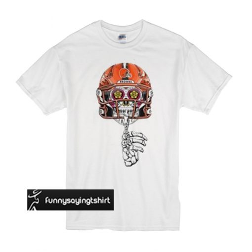 Cleveland Browns Skull shut the fuck up t shirt