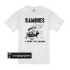 Dog Ramones I Want You Around t shirt