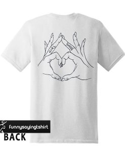 Girl Gang Love Hand t shirt back