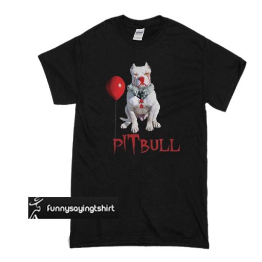 IT Pitbull Pennywise halloween t shirt