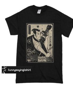 Samurai photographer t shirt