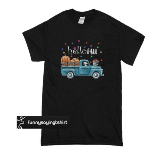 Snoopy Pumpkin - Hello Fall t shirt