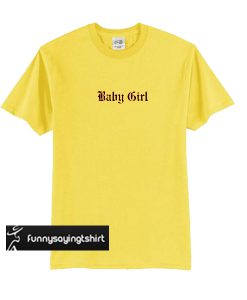 Baby Girl yellow t shirt