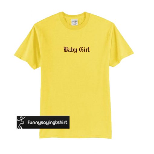 Baby Girl yellow t shirt