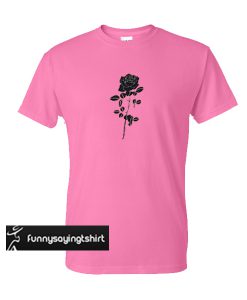 Black rose t shirt