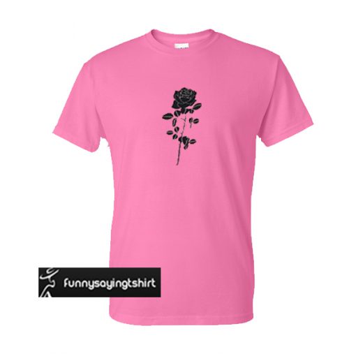 Black rose t shirt