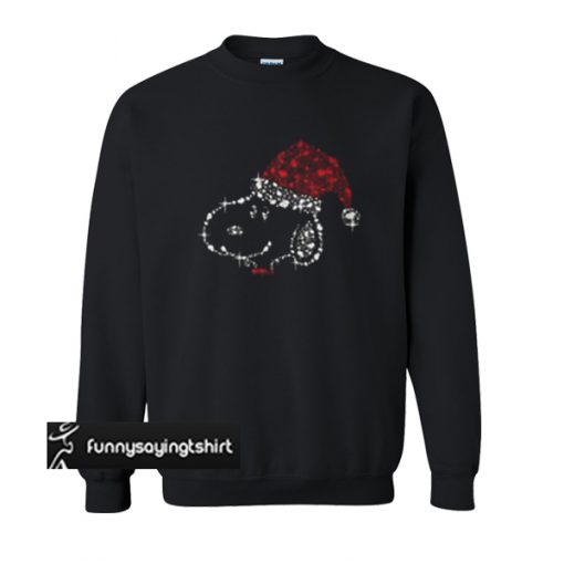 Christmas diamond Snoopy smile face sweatshirt