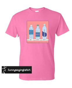 Corner Store Water Bottles Pink t shirt