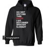 Do not disturb this baker I am disturbed enough already hoodie