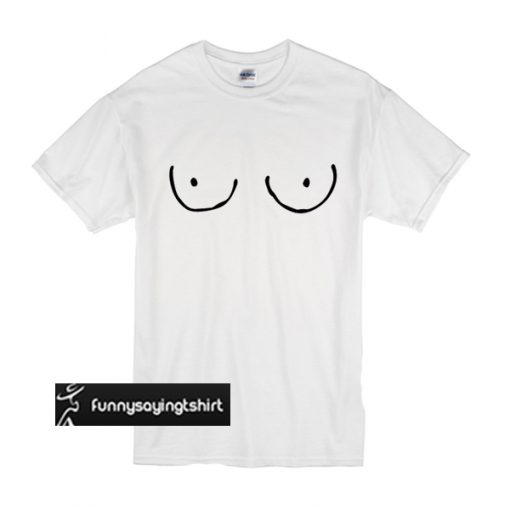 Funny Print Boob t shirt