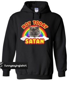 Rainbow Cat death metal not today Satan hoodie