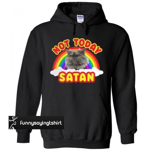 Rainbow Cat death metal not today Satan hoodie