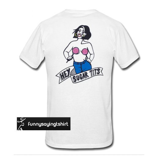 SUGAR TITS t shirt back