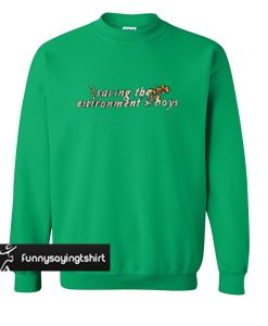Saving The Environment Boys sweatshirt