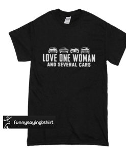 The grand tour love one woman and several cars t shirt