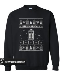 doctor who merry christmas sweatshirt