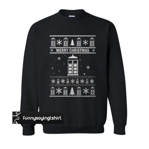 doctor who merry christmas sweatshirt