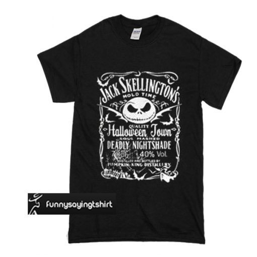 jack skellington's hold time halloween town t shirt