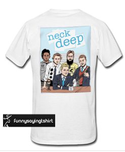 neck deep t shirt back