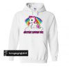 satan loves me unicorn rainbow hoodie