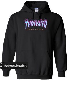 thrasher blue hoodie