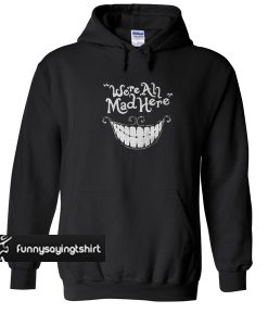 were all mad here hoodie