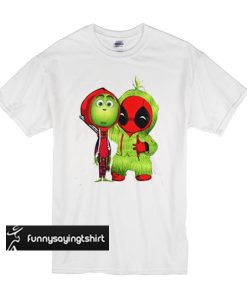 Baby Deadpool and Baby Grinch Christmas t shirt