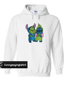 Baby Grinch and Stitch hoodie