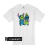 Baby Grinch and Stitch t shirt