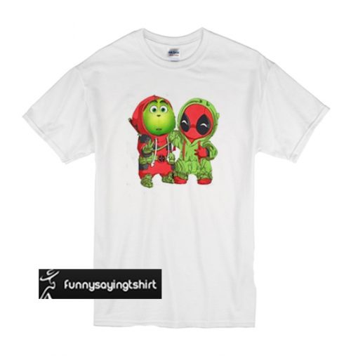 Best friends Grinch and Deadpool Christmas t shirt