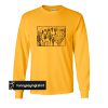 Cactus Print Gold Yellow sweatshirt