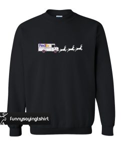 Fedex car reindeer Christmas sweatshirt