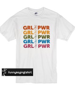 Girl Power Rainbow t shirt