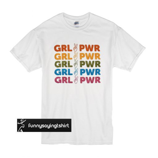 Girl Power Rainbow t shirt