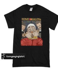 Home Alone and Post Malone Mashup Christmas t shirt