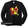 Pikapool Pikachu Pokemon and Deadpool sweatshirt