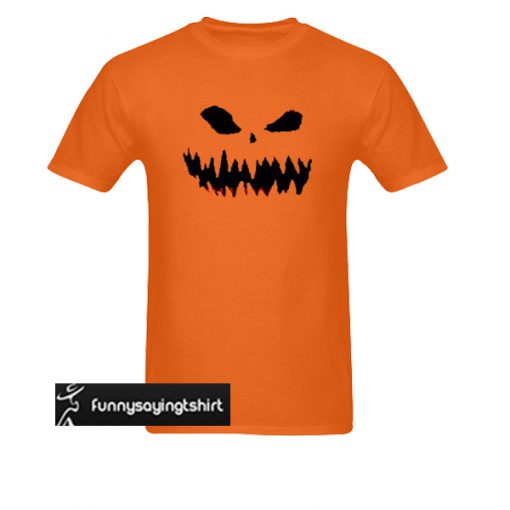 Pumpkin Halloween Face t shirt