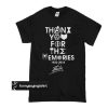 Thank You For The Memories 1922 2018 Stan Lee t shirt