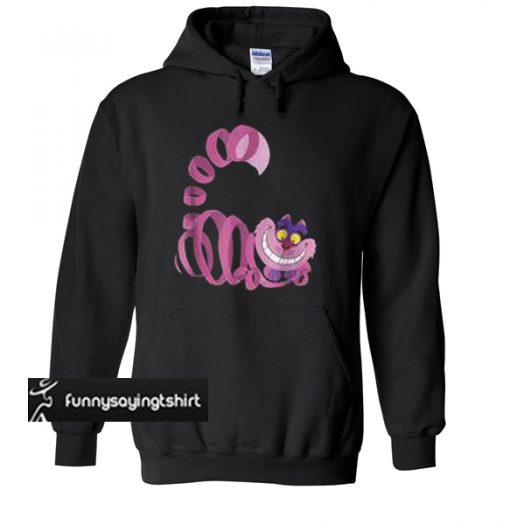 cheshire faced cat funny hoodie