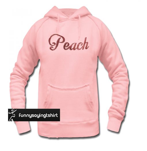 peach hoodie