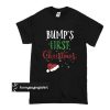 Bump's First Christmas with santa hat t shirt