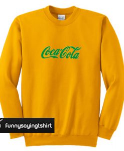 Coca-Cola yellow sweatshirt