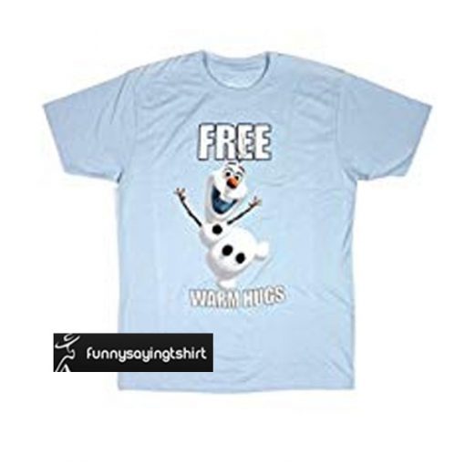 Frozen Olaf Free Warm Hugs t shirt