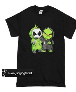 Jack Skellington and Grinch we are best friends t shirt