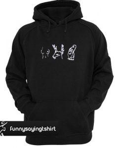 Line Deer Christmas hoodie