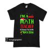 Math Teacher - On The Nice List t shirt