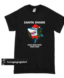 Santa shark Ho Ho Ho t shirt