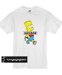 Savage Bart Simpson t shirt